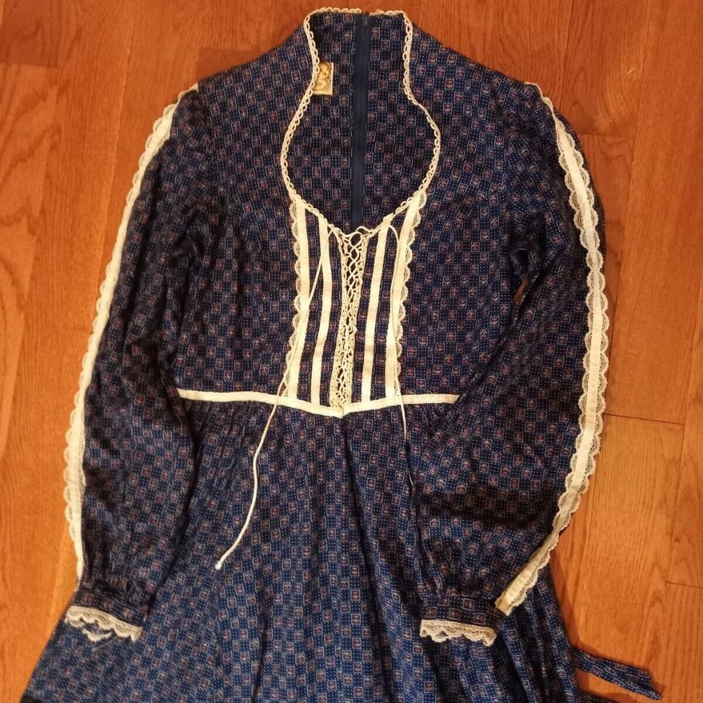 Vintage Gunne Sax Prairie Maxi Dress. M/L